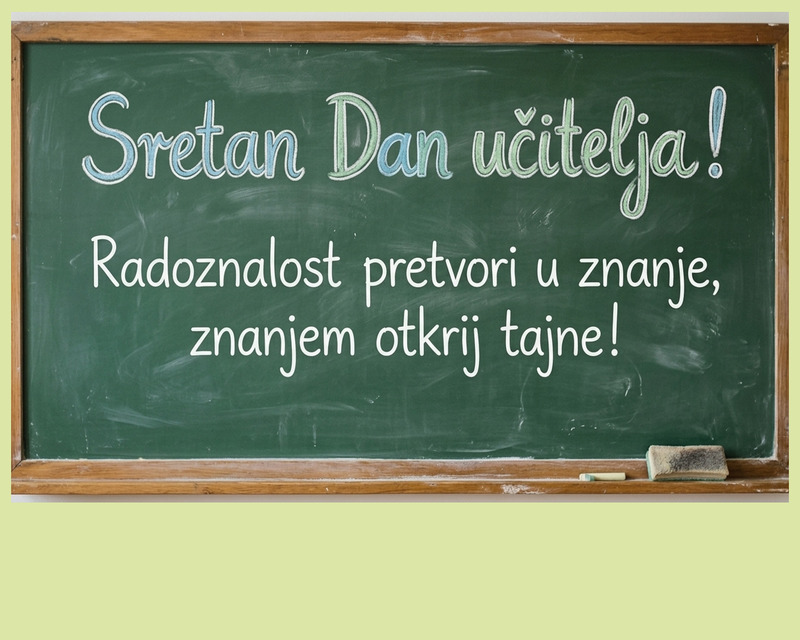 Sretan Dan učitelja!