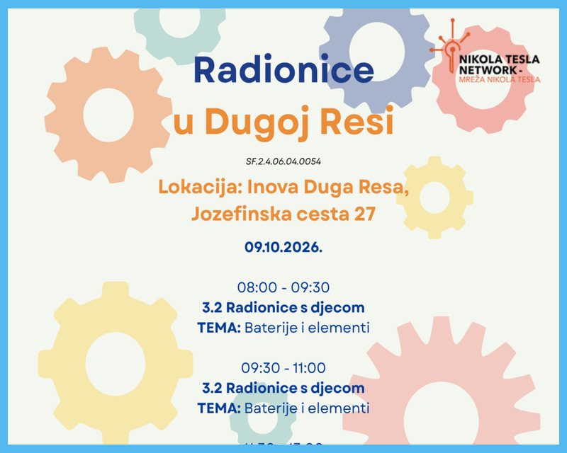 Od baterija i elemenata do elektromagnetizma – Nove STEM radionice za djecu u Inovi